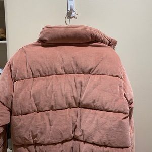 American Eagle Pink Corduroy Coat